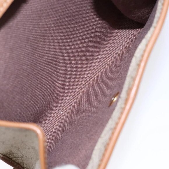 Christian Dior Honeycomb Canvas Shoulder Bag PVC Beige Gold Auth sw1104 - Picture 11 of 16